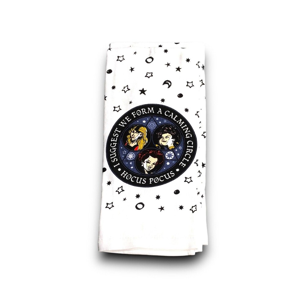 Disney Hocus Pocus "I Suggest We Form a Calming Circle" Kitchen Towels